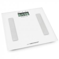 Cantar baie fitness Esperanza, sticla, afisaj LCD, 180 kg - Img 2