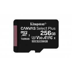 CARD MicroSD KINGSTON, 256 GB, microSDXC, clasa 10, standard UHS-I U3, "SDCS2/256GBSP" - Img 2