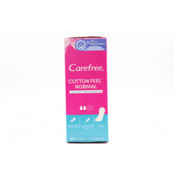 CAREFREE COTTON FRESH PANTYLINERS 20BUC