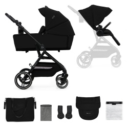 CARUCIOR KINDERKRAFT YOXI 2IN1, PURE BLACK - Img 2
