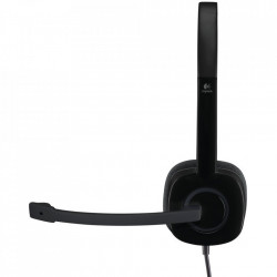 Casti cu microfon Logitech H151, Negru - Img 3