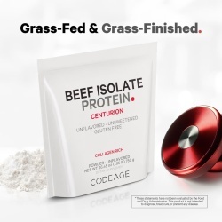 Codeage Beef Isolate Protein, Proteina Izolata Din Vita, Fara Aroma, 750 G - Img 6