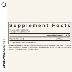 Codeage Liposomal Glycine+, Glicina Lipozomala Pentru Somn, Regenerare Si Sanatate Cognitiva, 180 Cps - Img 5
