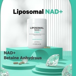 Codeage Liposomal Nad+ Eternal, Nicotinamide Adenine Dinucleotide, Nad+ Liposomal Cu Betaina Tmg, 60 Cps - Img 4