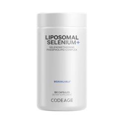 Codeage Liposomal Selenium+ Selenomethionine Phospholipid Complex, Seleniu Lipozomal Complex Cu Fosfolipide Din Selenomentionina, 180 Cps