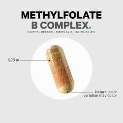 Codeage Methylfolate B Complex, Forma Bioactiva B Complex Pentru Energie, Metabolism Si Sanatate Celulara, 120 Cps - Img 5