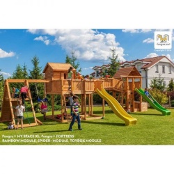 Complex de joaca din lemn Fungoo Maxi set SPIDER LAND - Img 2