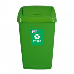Cos gunoi pt reciclare eco 35 l, verde - Img 2