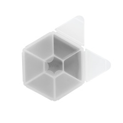 CUTIE SNACK HEXAGON SNACKLE 6 COMPARTMENTE, MELII, GREY - Img 5
