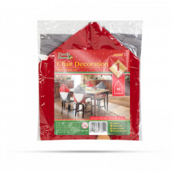 Decorațiuni pentru scaune - Elfi - 50 x 60 cm - roșu / gri - Img 3
