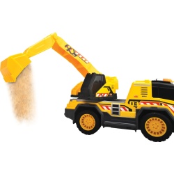 DICKIE CAMION CU EXCAVATOR CU SUNETE SI LUMINI 30CM - Img 4