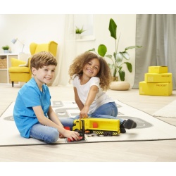 DICKIE SET CAMION DHL SI STIVUITOR CU SUNETE SI LUMINI 35CM - Img 3