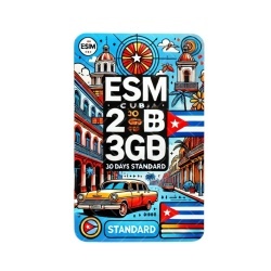 eSIM, 20GB, 30 Days, Cuba, Standard