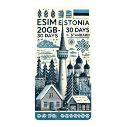 eSIM Estonia 20GB 30Days Standard