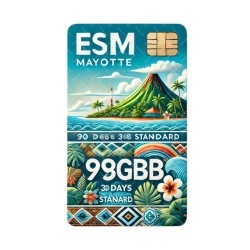 eSIM Mayotte 98GB 30Days Standard