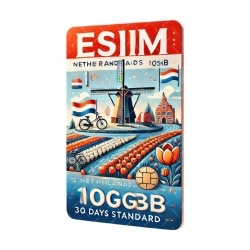 eSIM Netherlands, 100GB, 30 Days, Standard