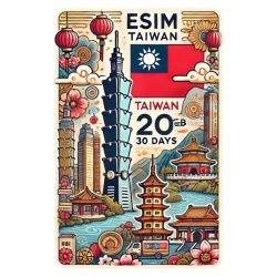 eSIM Taiwan, 20GB, 30 Days, Standard