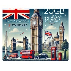 eSIM United Kingdom 20GB 30Days Standard