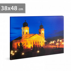 FAMILY POUND - Tablou cu LED - "Debretin", 2 x AA, 38 x 48 cm - Img 1