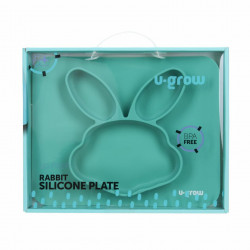 Farfurie compartimentata din silicon, iepuras - Img 3