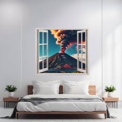 Folie imprimata color pentru decor perete locuinta, dimensiune 125 x 110cm, model: VIEW TO HAVEN 11 - Img 1