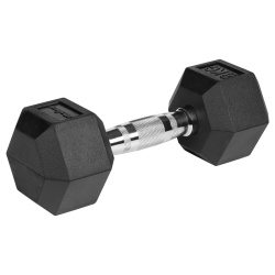 GANTERE DUMBBELL HEX FONTA CAUCIUCATA 2X8KG REBEL ACTIV - Img 4