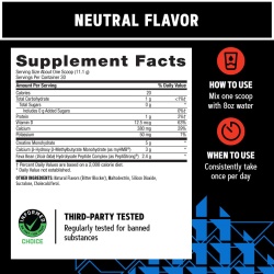 Gnc Amp Creabolic, Formula Premium De Creatina Monohidrata, Hmb, Peptistrong Pentru Forta Si Masa Musculara, Fara Aroma, 332 G - Img 2