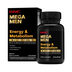 Gnc Mega Men Energy & Metabolism, Complex De Multivitamine Pentru Barbati, Energie Si Metabolism, 90 Tb - Img 2
