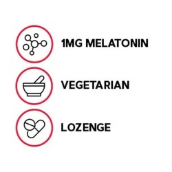 Gnc Melatonin Lozenges 1 Mg, Melatonina Masticabila Cu Aroma De Cirese 1 Mg, 120 Tb - Img 3