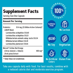 Gnc Total Lean Weight Loss Probiotic, Probiotic Lab4 Studiat Clinic, 25 Miliarde Ufc Culturi Vii Pentru Controlul Greutatii, 30 Cps - Img 7