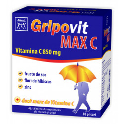 GRIPOVIT MAX C VITAMINA C 850MG 10DZ