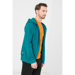 Hanorac coton casual barbati petrol-xl - Img 2