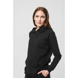 Hanorac coton dantela femei black-xs - Img 2