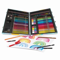 HAPPI HOBBI ART CASE SET DE DESEN DELUXE CU 100 DE ACCESORII UNICORN - Img 2