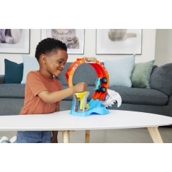HOT WHEELS MONSTER TRUCKS PISTA SPIRALA IZBIREA RECHINULUI CU 1 MASINUTA MEGA WREX INCLUSA - Img 3