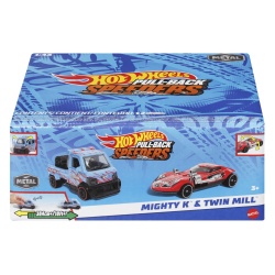HOT WHEELS SET 2 MASINUTE METALICE PULL BACK MIGHTY K SI TWIN MILL 1:43 - Img 1