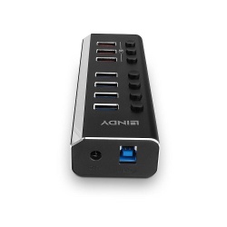 Hub Lindy 7 Port USB 3.0 3x QuickCharge - Img 2