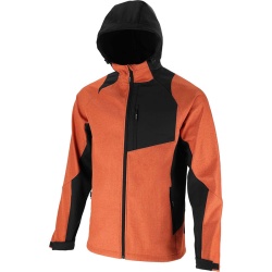 JACHETA ELASTICA CU GLUGA / BEJ-PORTOCALIU - XL