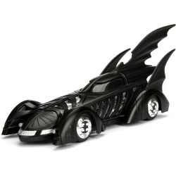 JADA DC SET BATMAN FOREVER FIGURINA BATMAN SI MASINUTA METALICA BATMOBILE SCARA 1 LA 24 - Img 7