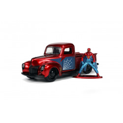 JADA MARVEL SET MASINUTA METALICA FORD PICK UP SCARA 1:32 SI FIGURINA METALICA SPIDER MAN - Img 2
