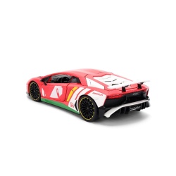 JADA SONIC ARICIUL SET FIGURINA SONIC SI MASINUTA METALICA LAMBORGHINI AVENTADOR SV SCARA 1 LA 24 - Img 3