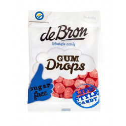Jeleuri gumate DEBRON cu aroma de zmeura fara zahar si fara gluten 100g