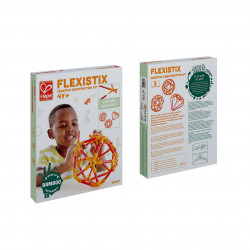 Jucarie din bambus Flexistix - Kit creativ (66 piese) - Img 2