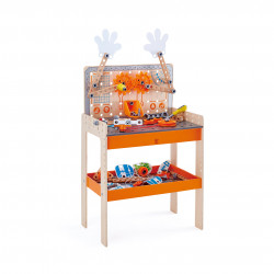 Jucarie din lemn - Banc de lucru deluxe (79 piese) - Img 1