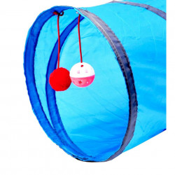 Jucarie pentru pisica de tip Tunel, lungime 50 cm, culoare albastru - Img 5