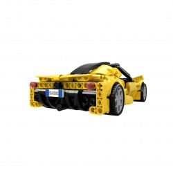 Jucarie tip lego tehnic de constructie masina sport galbena (414 piese) - Img 3