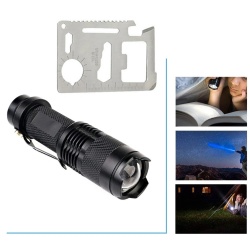 Kit complet de supravieturire 18-in-1 piese pentru camping, calatorii, offroad, ATV, SSV - Img 5