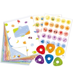 Kit desene cu creioane cerate pentru copii - 18 piese - Img 3