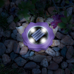 Lampa solara LED - violet - alb rece - 11,5 x 2,3 cm - Img 1
