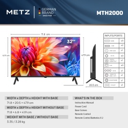LED TV HD 32"(80cm) METZ 32MTH2020Z - Img 5